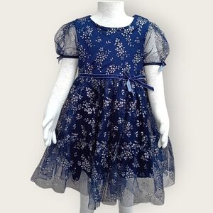 Sparkly Shiny Blue Navy Dress